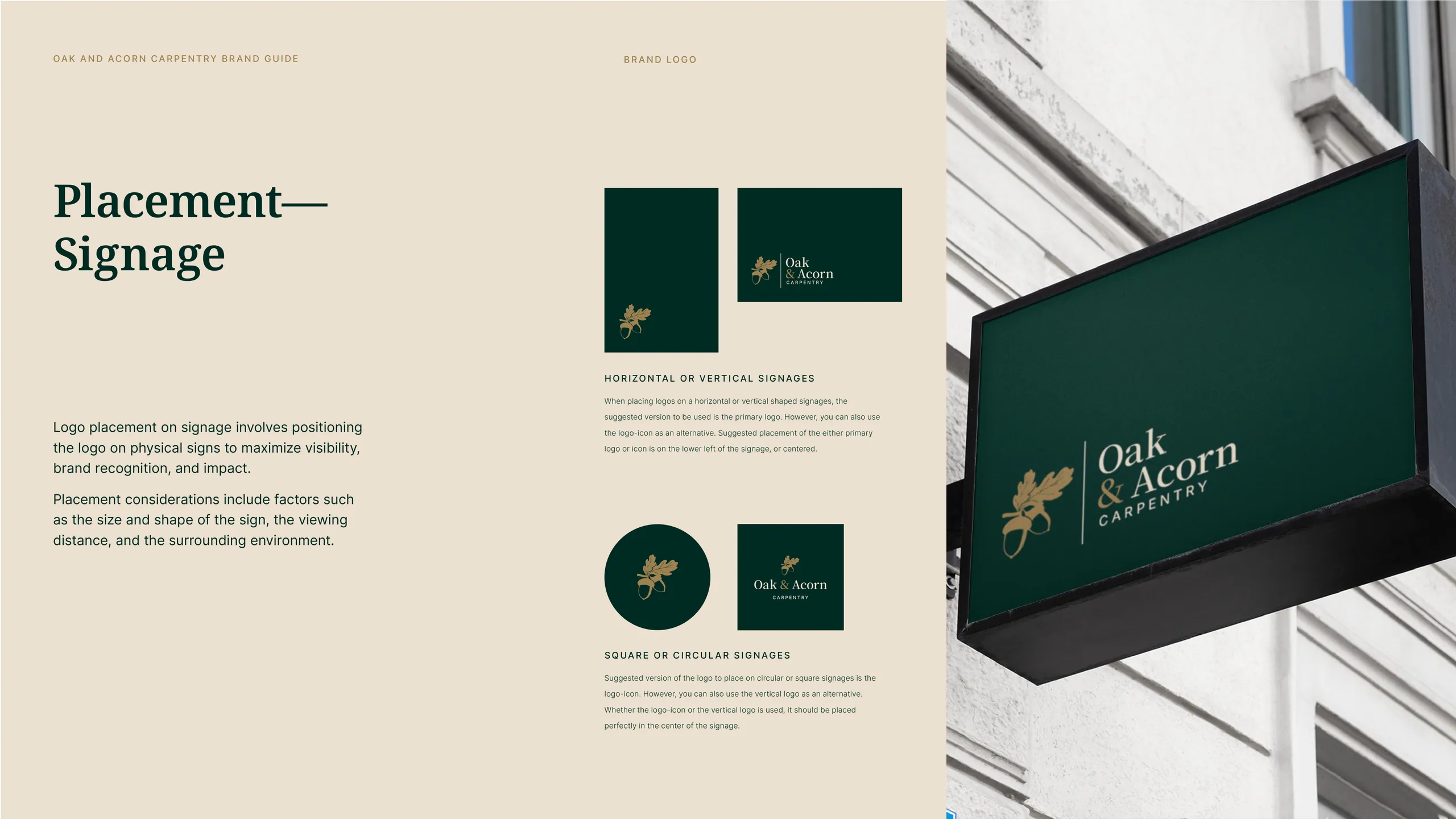 Oak and Acorn Carpentry brand identity 3